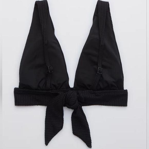 Aerie Black Triangle Halter Bikini Top, Size Large, NWOT - Picture 10 of 10